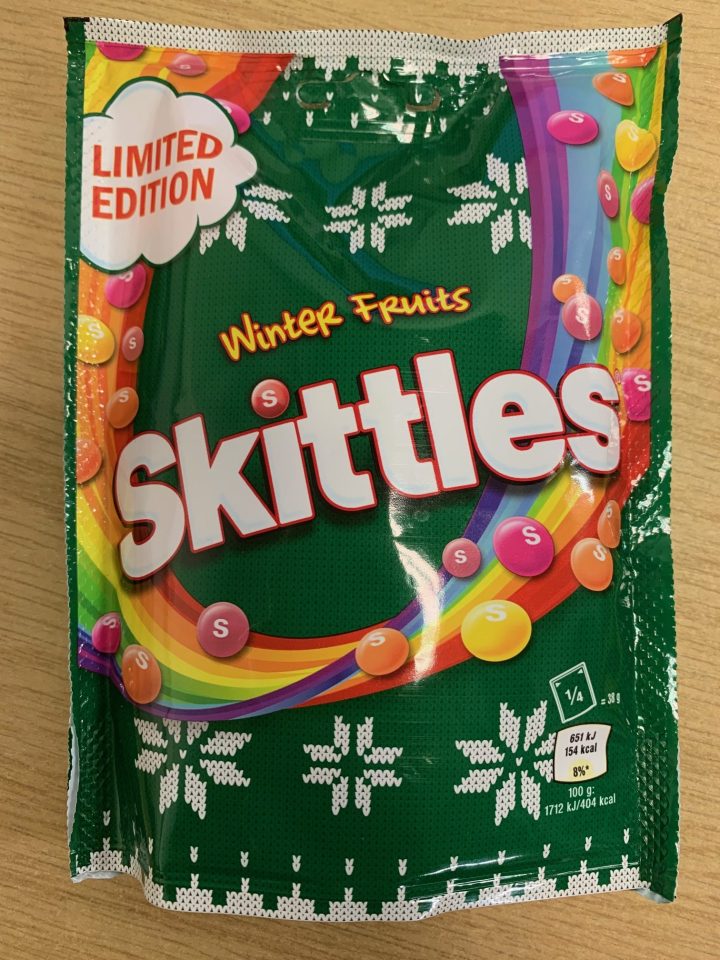  B&M is selling "winter fruits" Skittles as a limited edition flavour