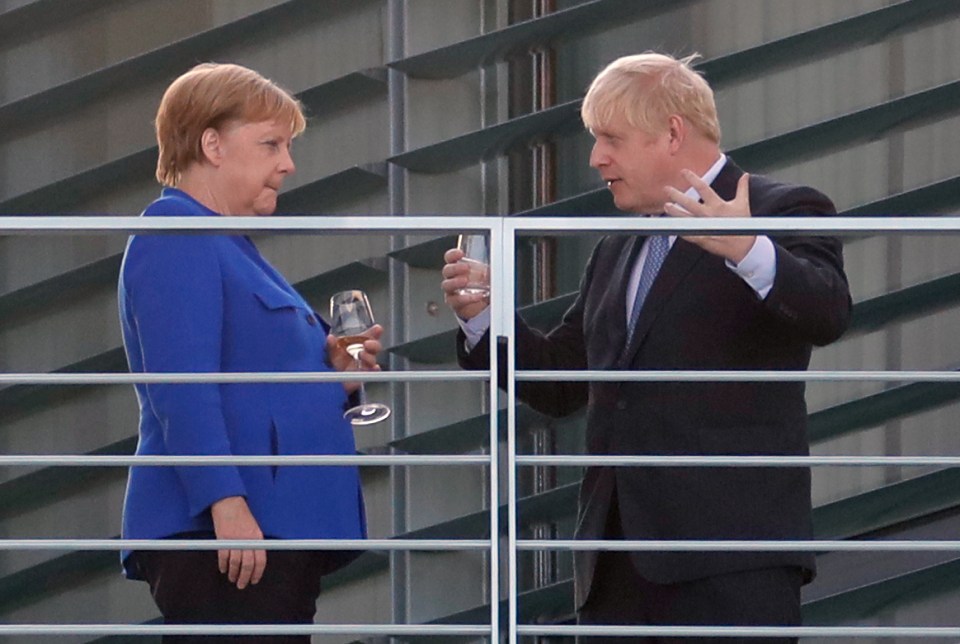 Angela Merkel has told Boris Johnson he has 30 days to come up with an alternative solution to replace the Irish backstop