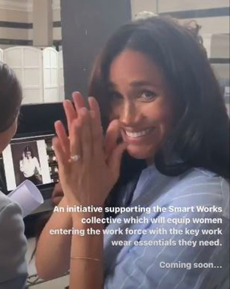 Meghan Markle shared a sneak peek of her new clothing range on the Sussex Royal Instagram last month