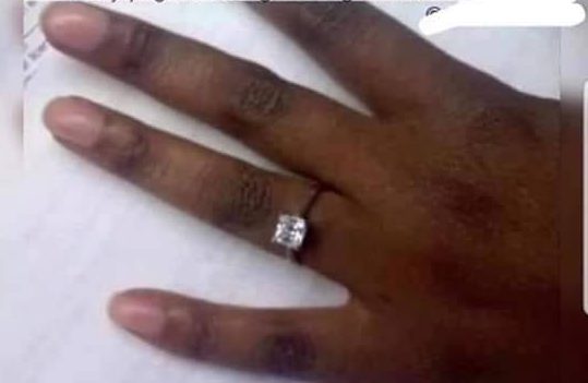 A woman showed off her “pre-engagement” ring online given to her by her boyfriend to “test” if she is “wifey material”