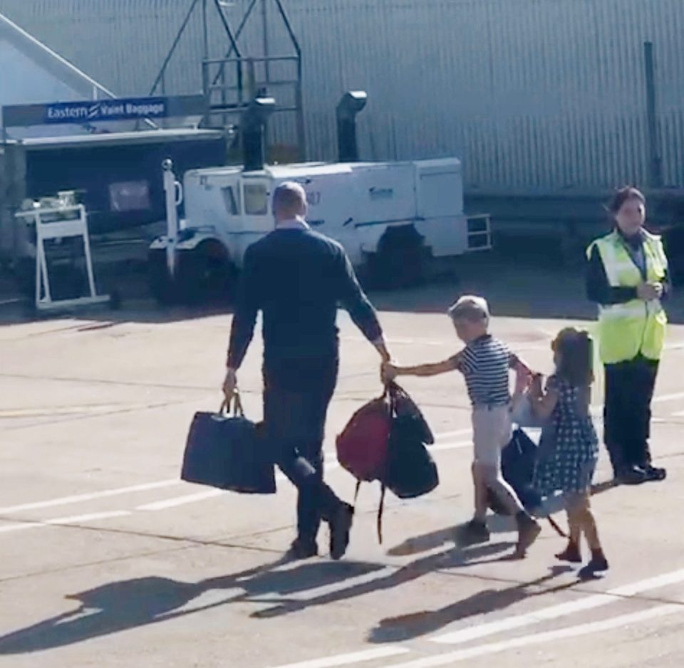  Wills, Kate and the kids flew budget airline - but they were driven to the tarmac in a limo so no true plebs like us