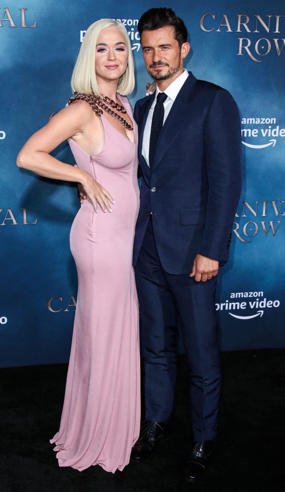  Katy Perry accompanied fiancée Orlando Bloom to the premiere of his new Amazon Prime series Carnival Row on Wednesday