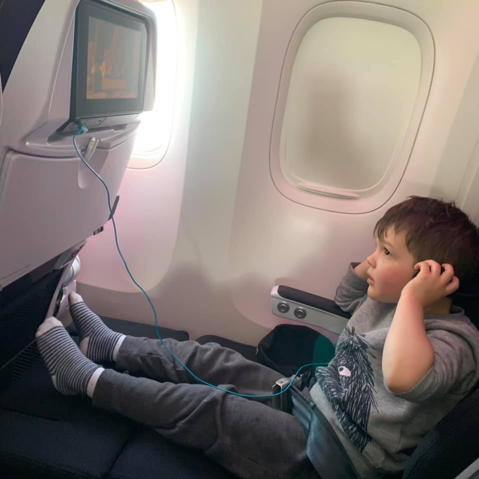 The mum blogger said it allowed her kid to sleep easily on the flight