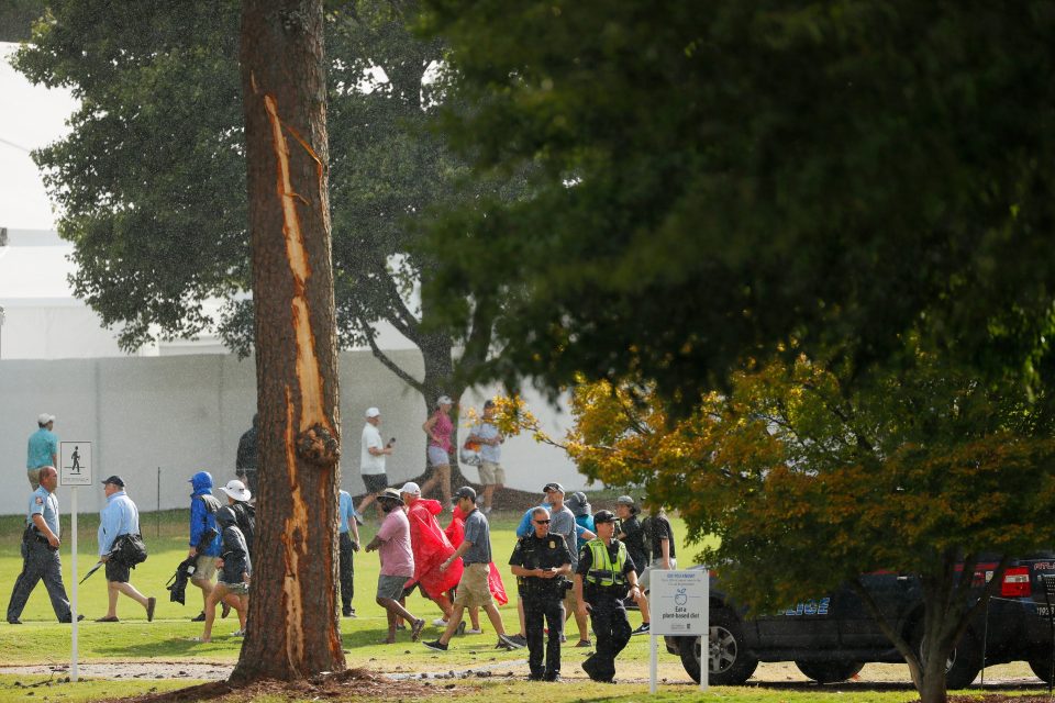  The incident occurred at approximately 4.45 pm with play then suspended for the rest of the day