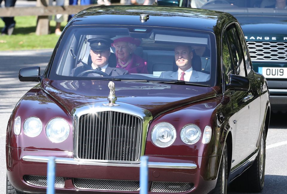  Prince William sat in the front seat