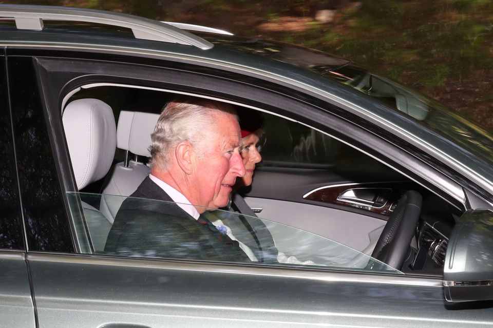  Prince Charles arrived in a separate car with Camilla