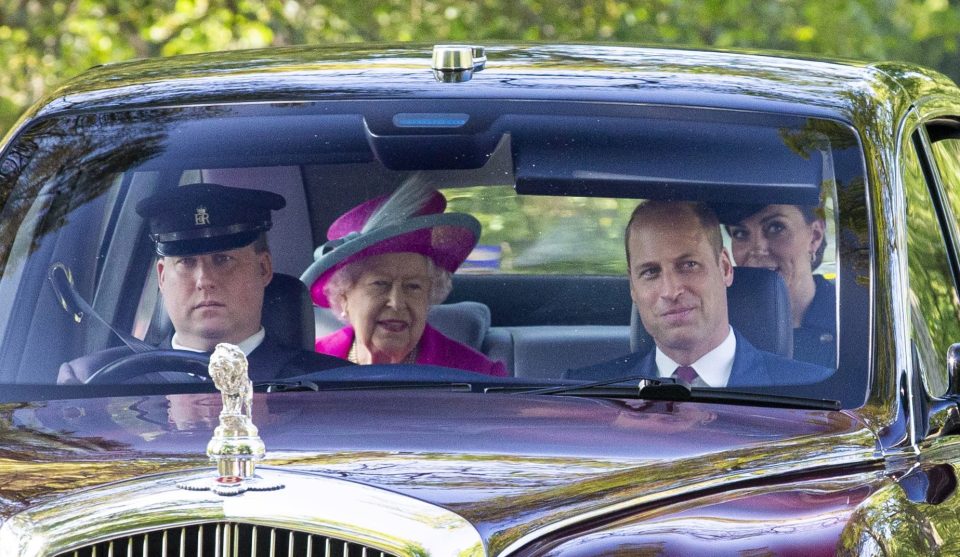  William flashed a tight-lipped smile after the church service