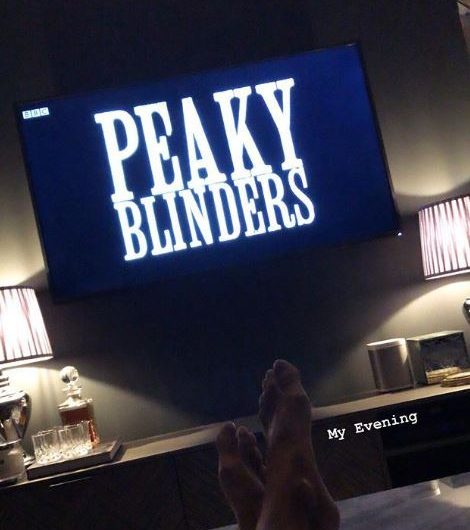  Gareth Gates was at home watching Peaky Blinders in the dark