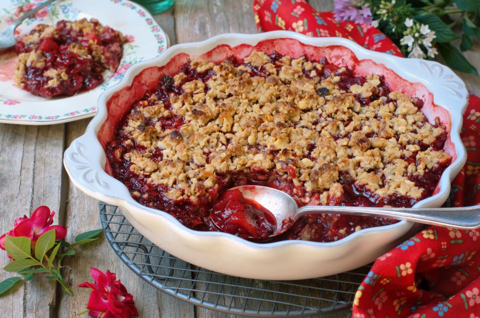 TIP:Use any fruit – a crumble is delicious made with apples or ­rhubarb, too