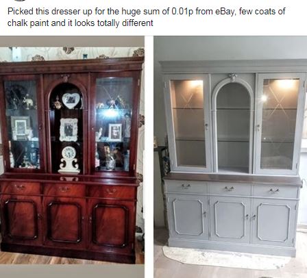 Facebook users were impressed by the results of the “upcycling”