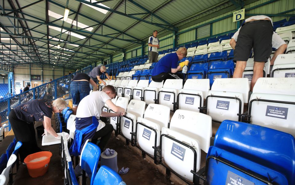  Bury fans decided to give their all in one last hopeful act