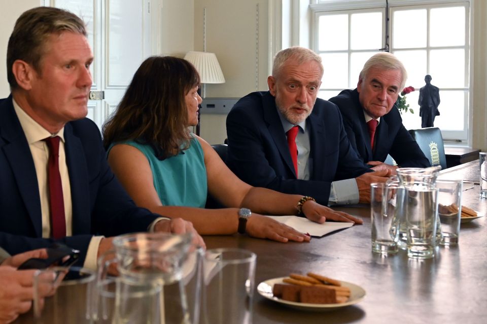  Jeremy Corbyn is hosting meetings with Opposition MPs this morning