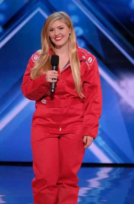  Annaliese when she appeared on America's Got Talent last year