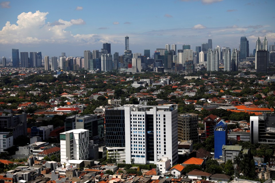  Jakarta, which is home to more than 10million people, is sinking into the ground as nearly half of the city already sits below sea level