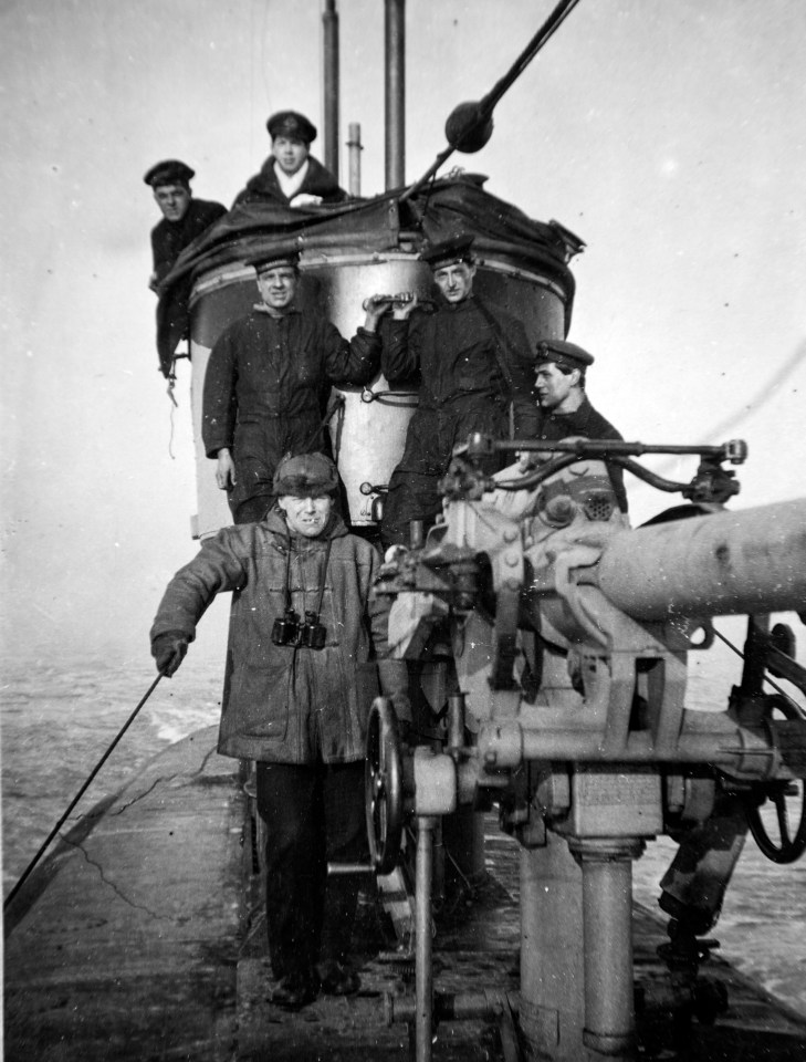  British Commander Bailward, front left, every stage of his naval career