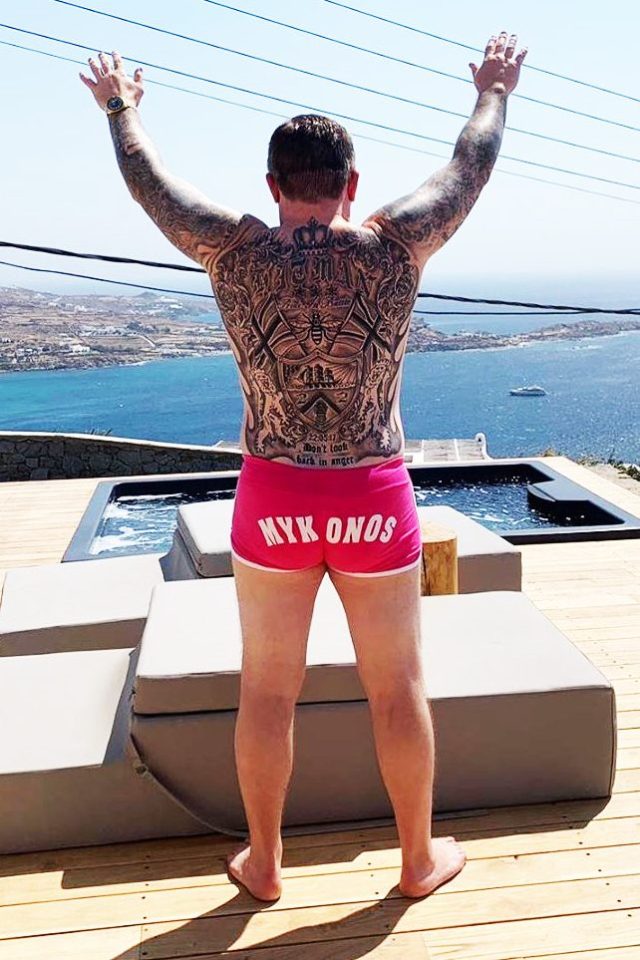 Ricky Hatton enjoyed the holiday of a lifetime in Mykonos with no expense spared