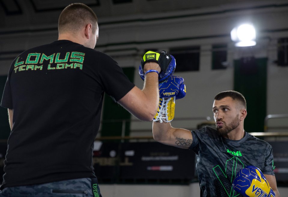  Loma received a hero's welcome as he hit the pads at York Hall