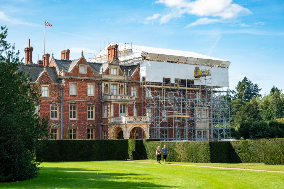  The £500,000 repair work is being performed at Sandringham House in Norfolk