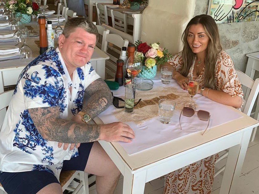 Hatton wined and dined ex-girlfriend Charlie on the Greek island