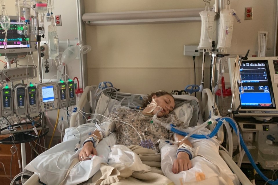  Maddie Nelson was placed in a medically-induced coma after developing a rare lung condition believed to have been caused by vaping