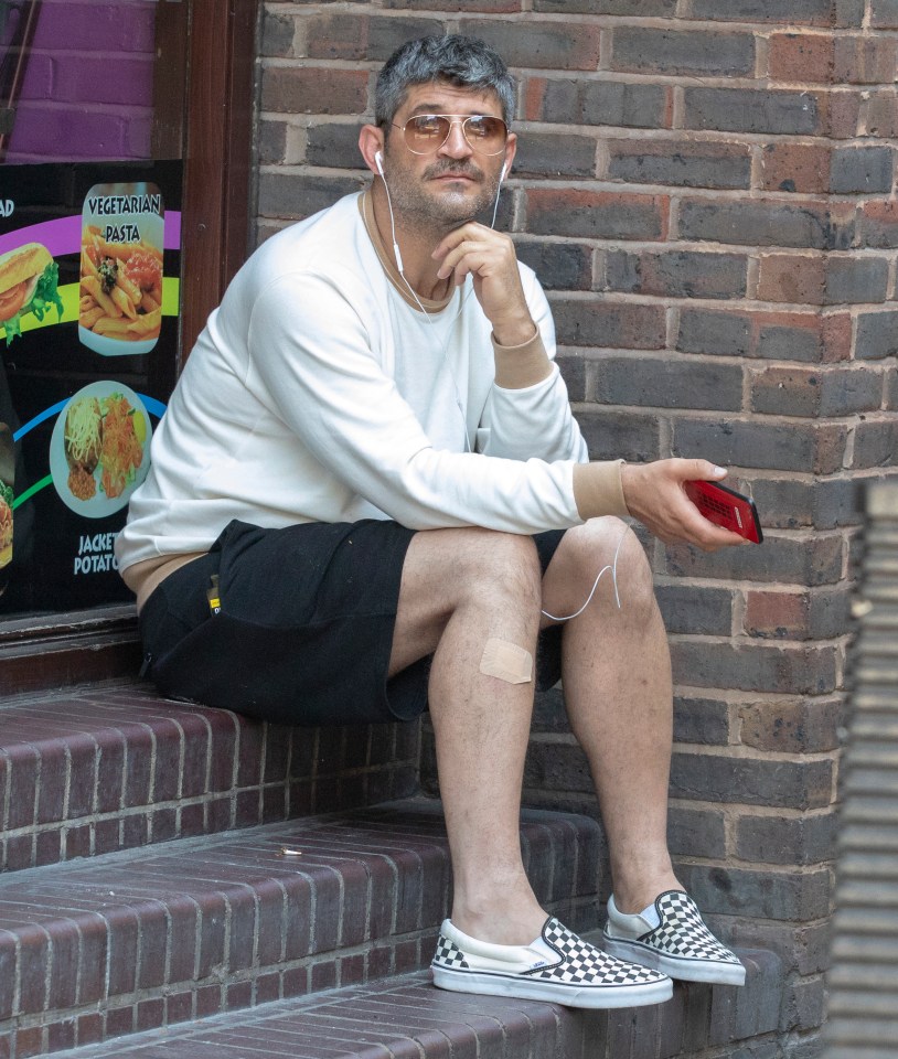 Fadi Fawaz was spotted outside the Travelodge in Covent Garden