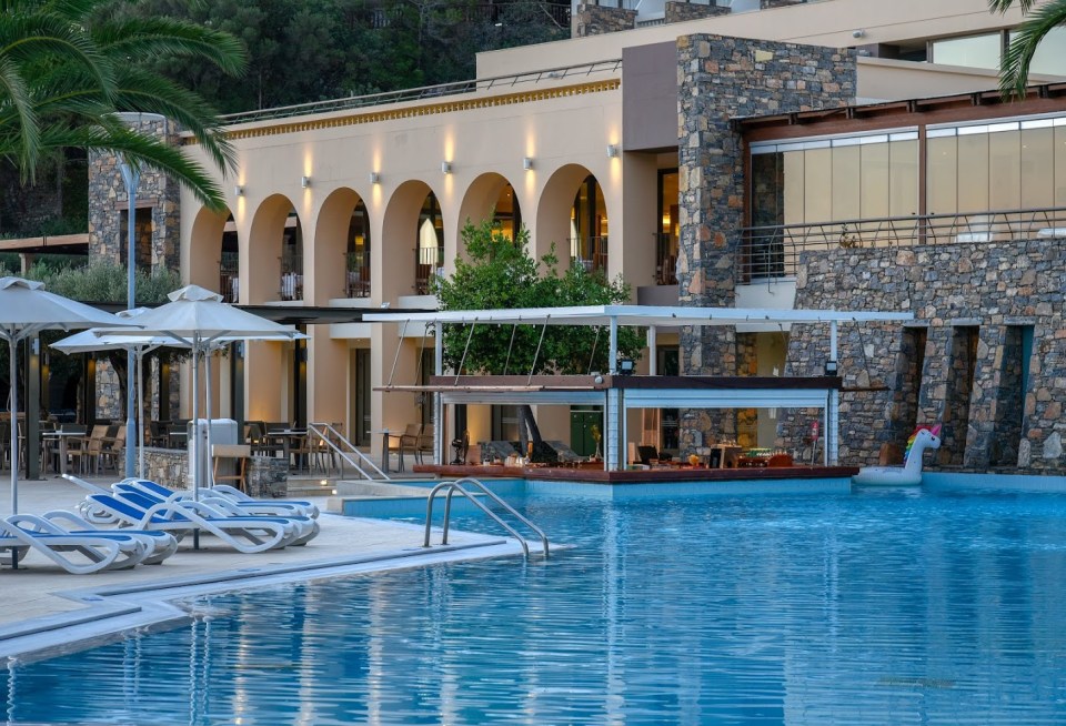  Relax by the pool after a long day of discovering Crete's history