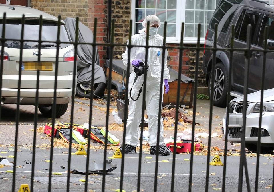  Herts police say the two stabbings are connected and both scenes were both cordoned off