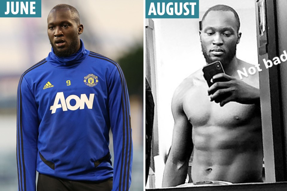  Romelu Lukaku hit back at critics who called him fat by posting a topless photo of himself this month