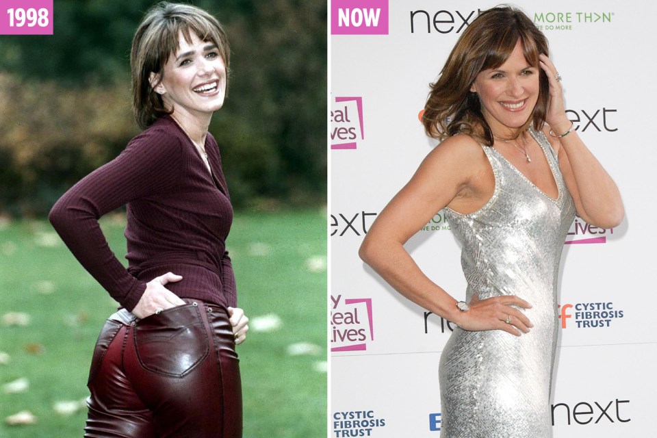 Carol Smillie still has it takes as her glam pose in a silver dress proves