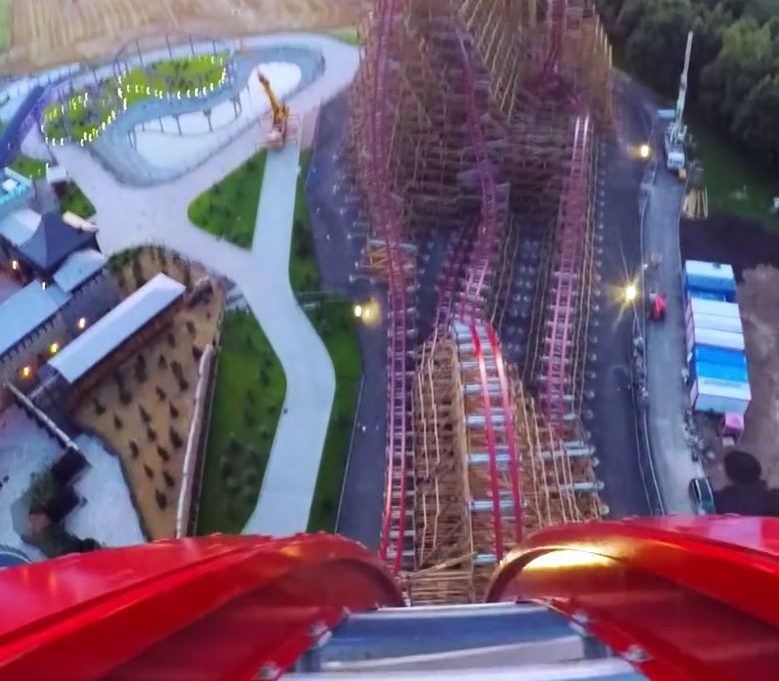  The new ride features a 200ft drop