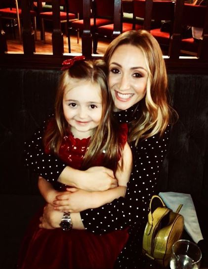  Lucy-Jo with her daughter Sienna, five