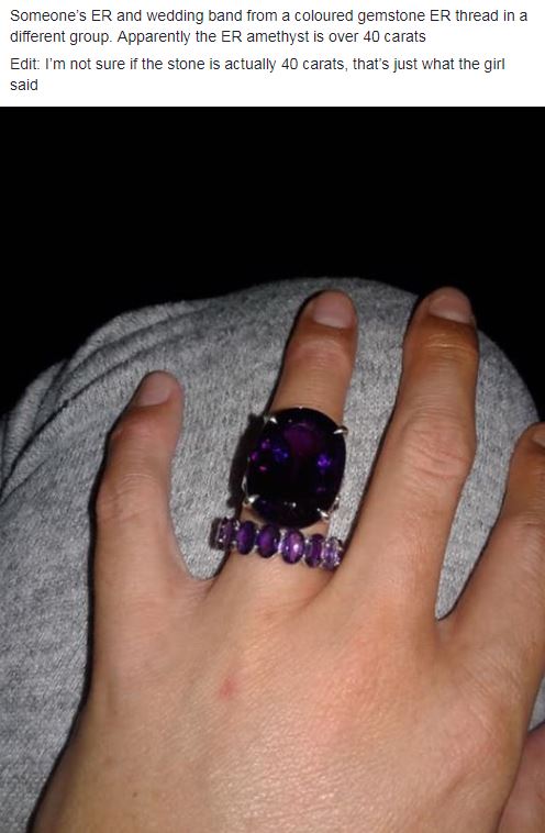  One woman has been blasted for her unique engagement and wedding rings