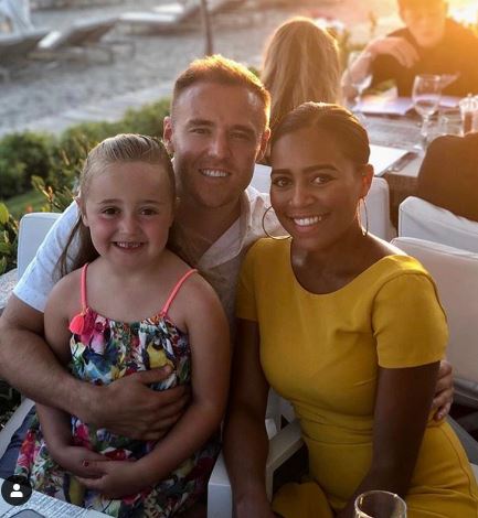  Alan with new girlfriend Tisha and daughter Sienna