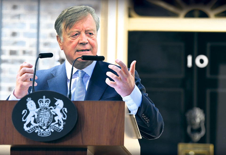  Tory grandee Ken Clarke has declared that he is willing to become caretaker PM