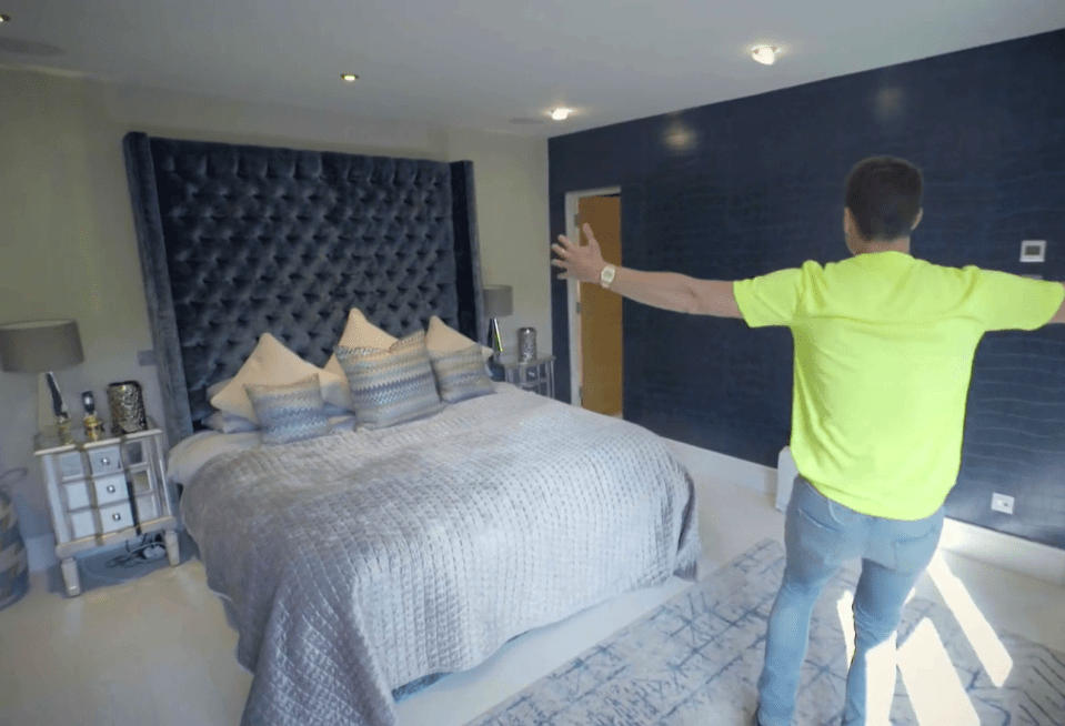 His own master bedroom is the most luxurious of the lot