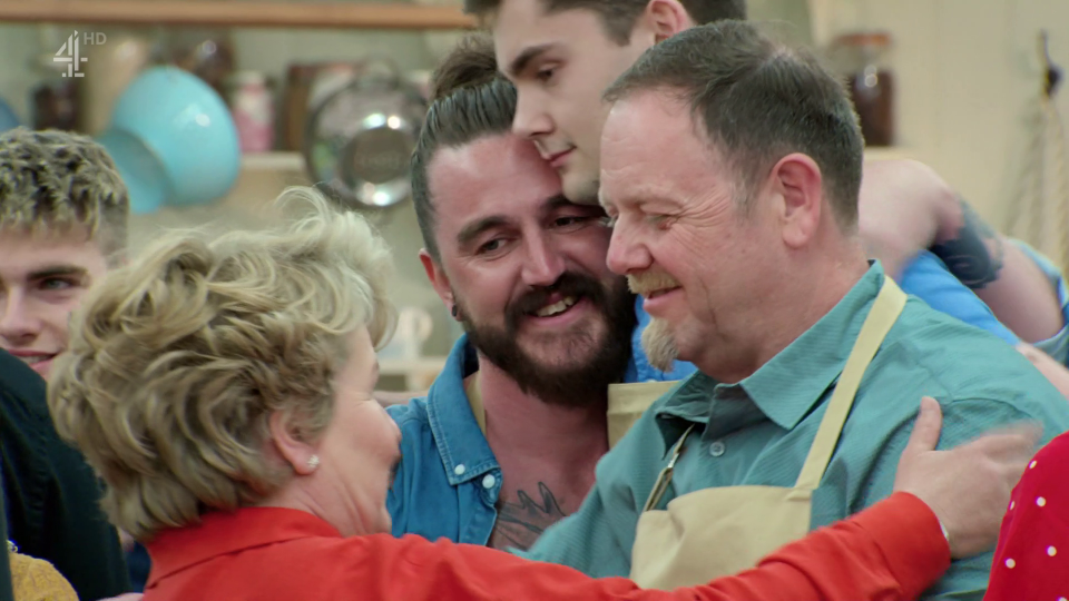 He said an emotional goodbye to his fellow bakers