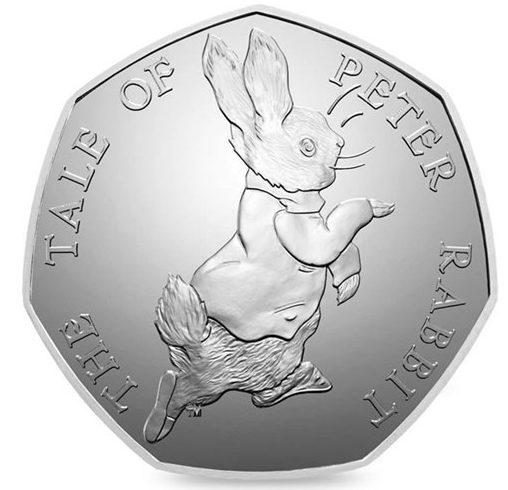  In 2017, a new Peter Rabbit design was released into circulation