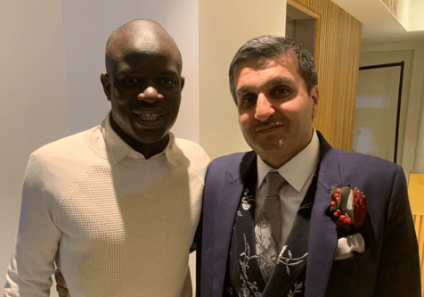 Kante attended the daughter of Chelsea fan Frank Khalid's wedding