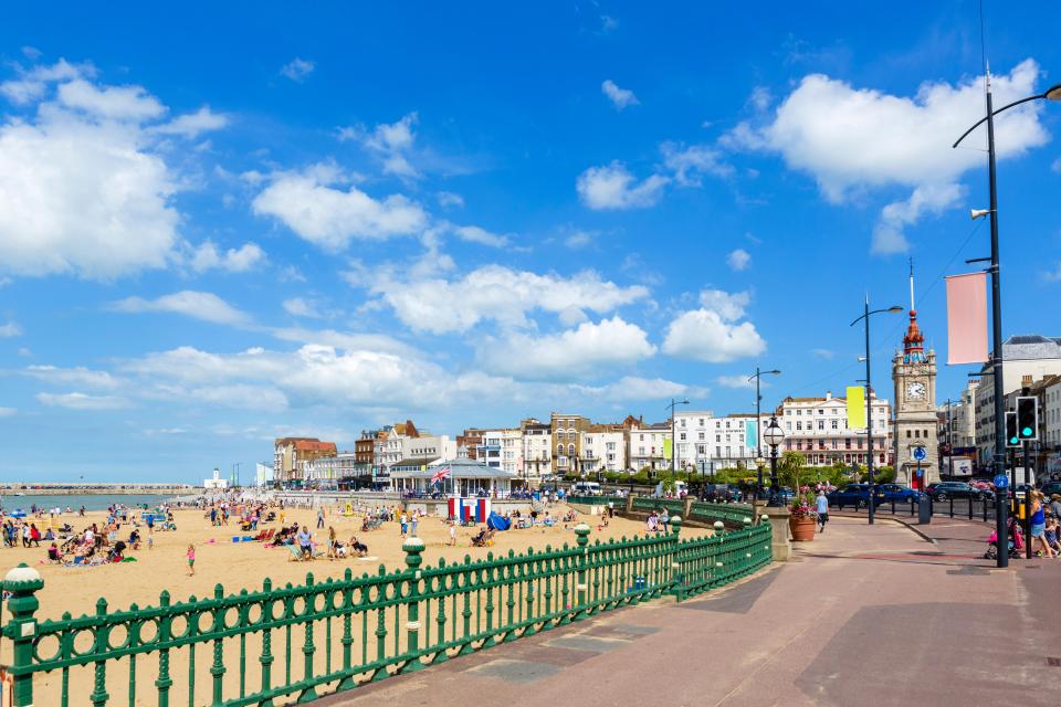  The seaside town of Margate in Kent boasts a gorgeous promenade and entertaining amusements