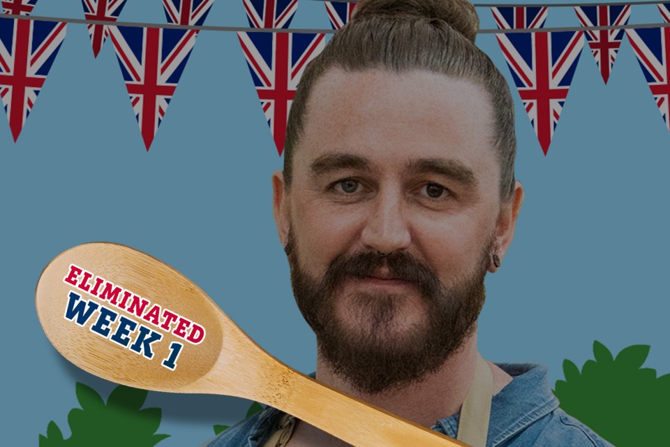  Dan Chambers fell at the first hurdle in Bake Off 2019