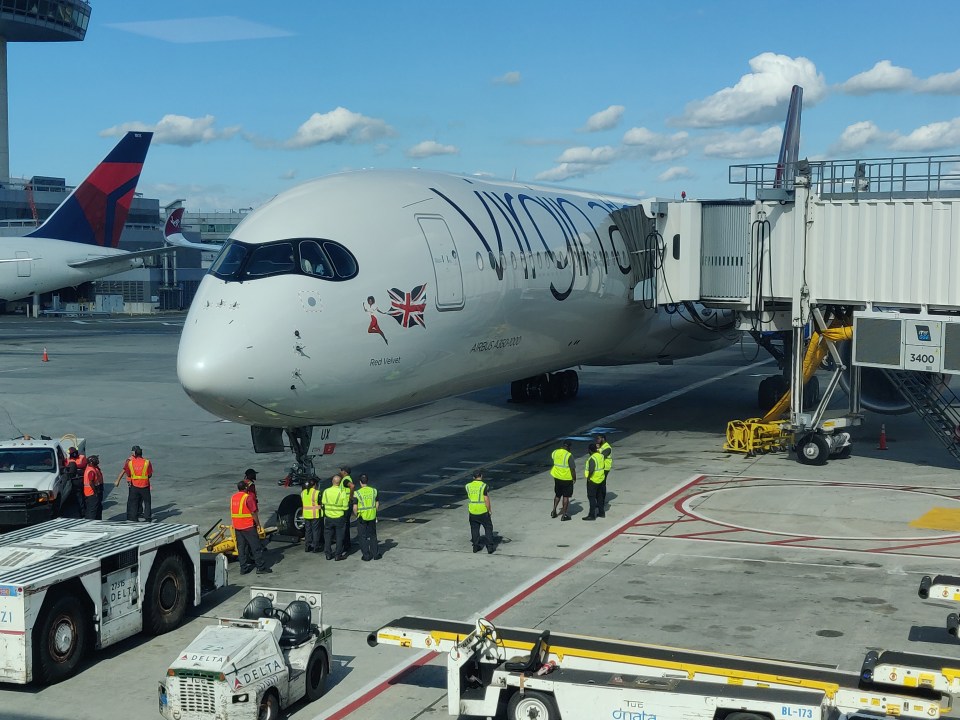 Virgin's first A350 is called Red Velvet