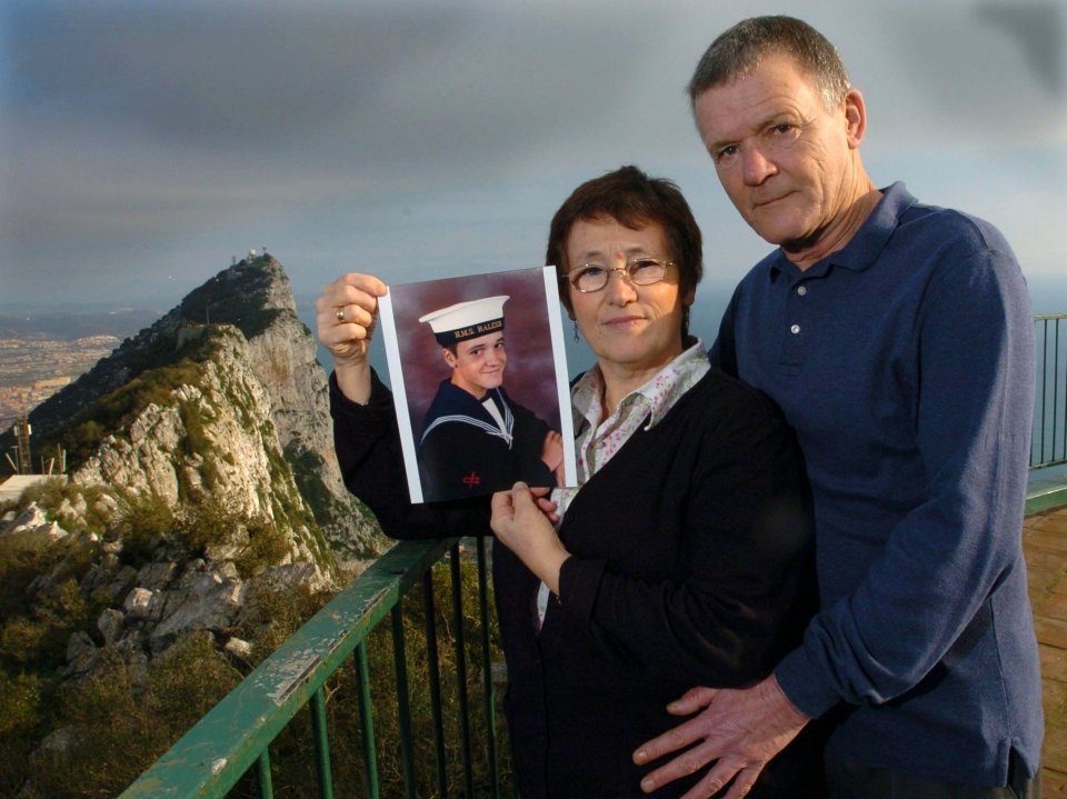  Margaret and David Parkes', Simon's parents, in Gibraltar in 2006 - 20 years after their son's unexplained disappearance from the rock