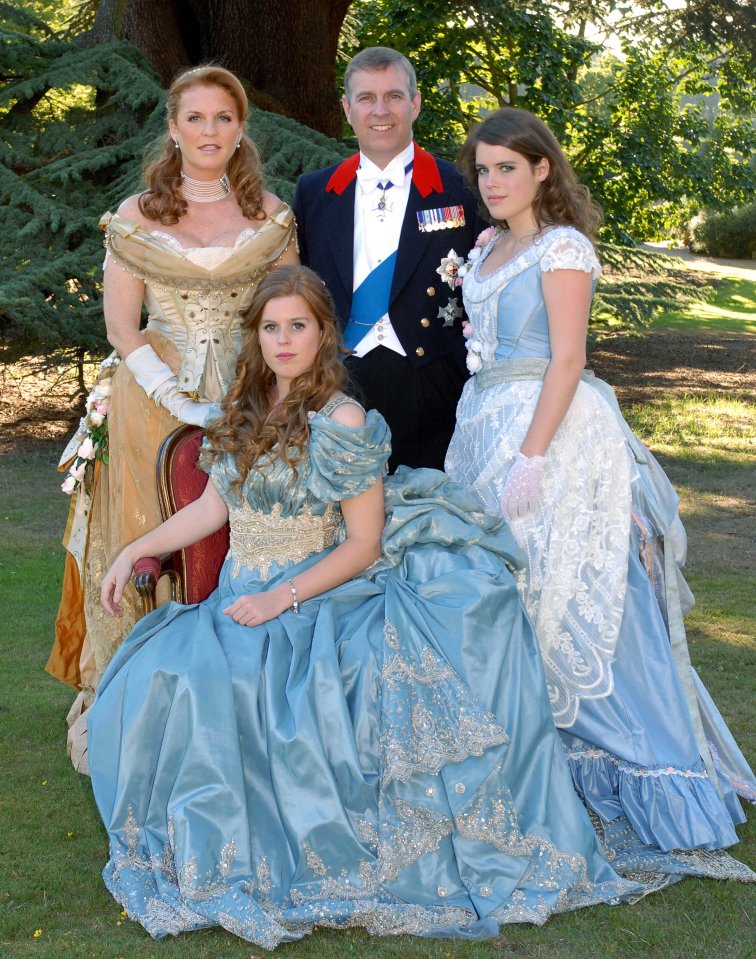  The Duke and Duchess of York with Princess Eugenie at Princess Beatrice's 18th birthday ball in 2006