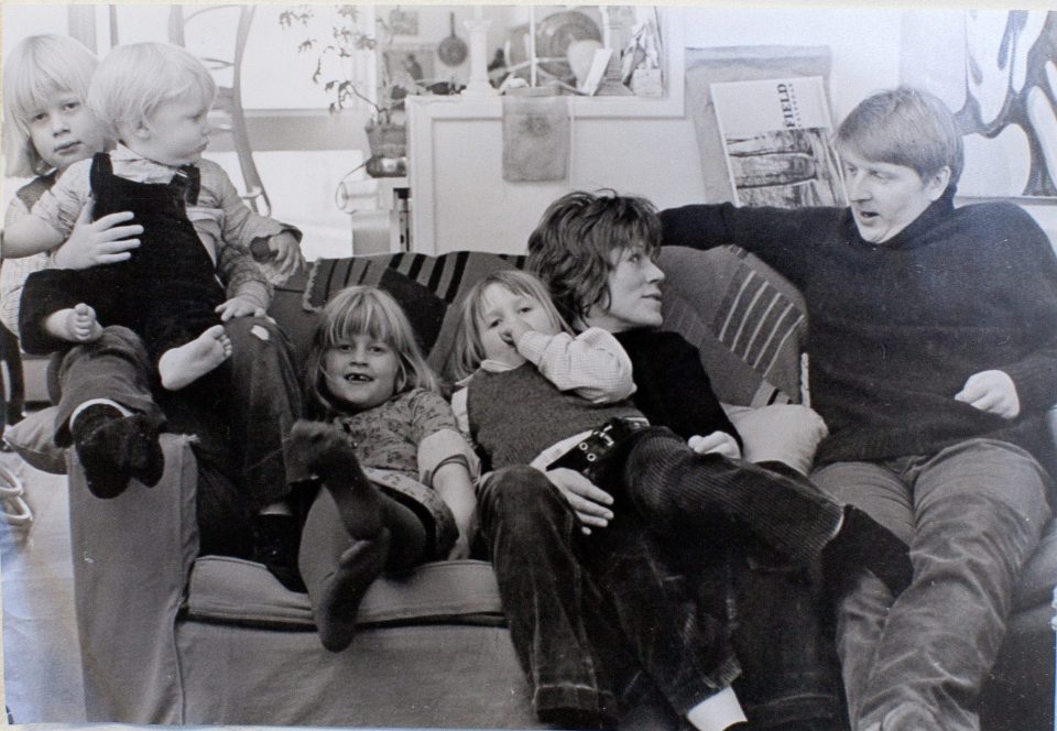  Boris and Jo on the left along with siblings Leo and Rachel and their parents