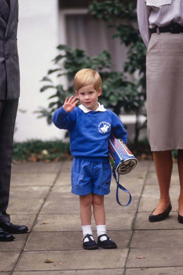  Adorable Harry on his first day of nursery school in 1987