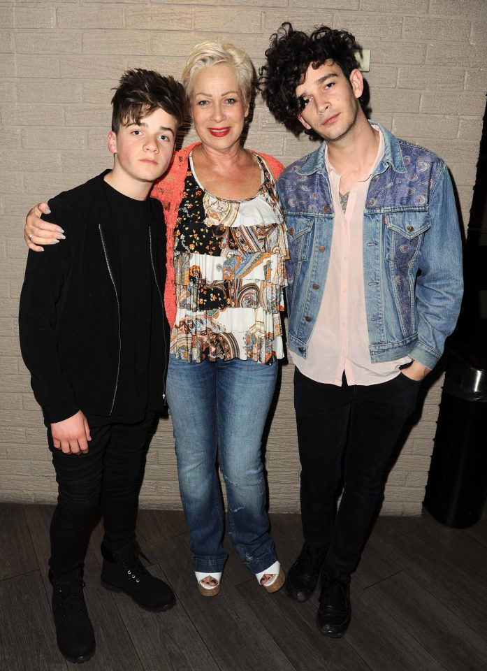  Louis pictured with his famous mum Denise and brother Matt in 2015