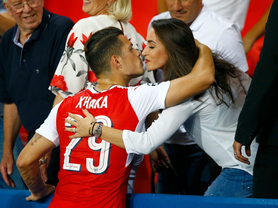  Granit Xhaka is planning to take time off when his wife Leonita gives birth to their first child