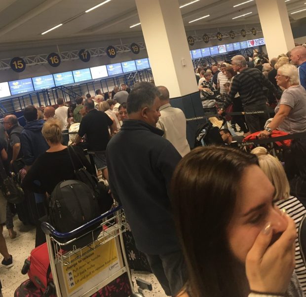  Thousands of Thomas Cook holidaymakers could be left stranded if the travel agent were to go bust