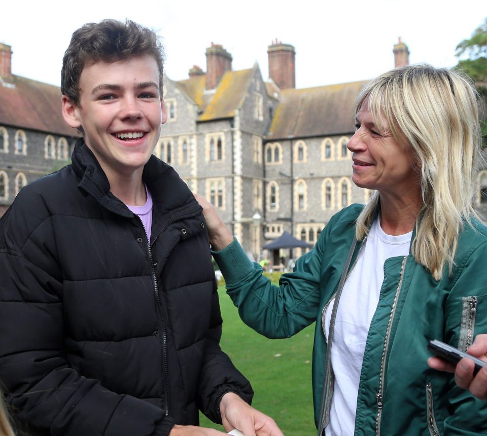  Woody with his famous mum aged 16