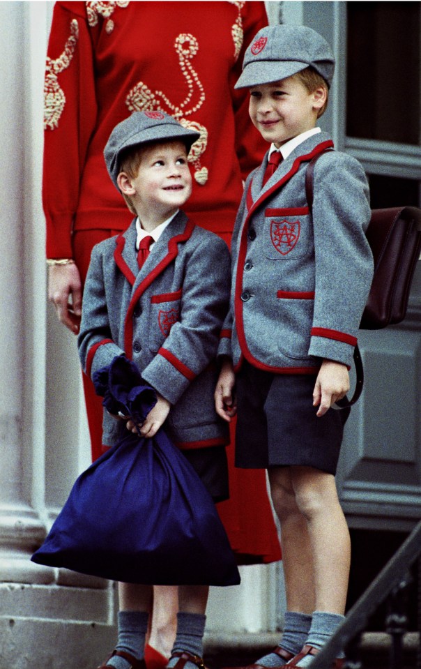  The two boys were pictured together in their matching uniforms